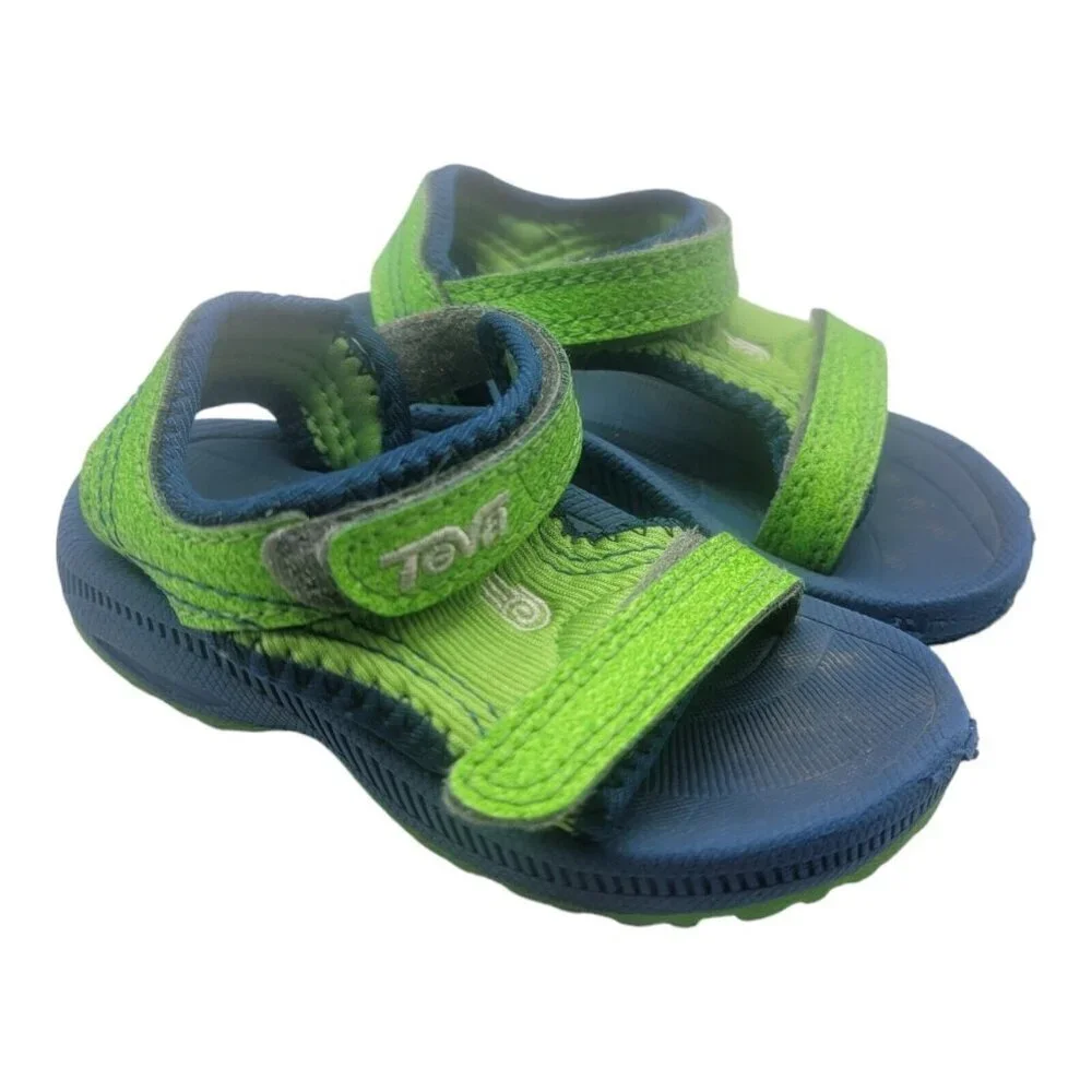 Teva Shoes Toddler Size 5 Green Psyclone 3 Waterproof Sandals Beach Vacation